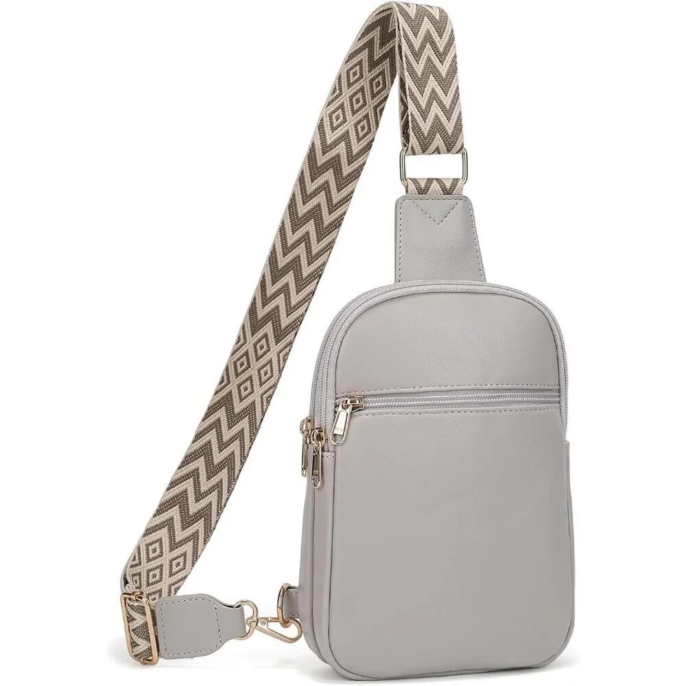 Vegan Leather Anti Theft Crossbody Bag Women RFID Blocking Travel Purse